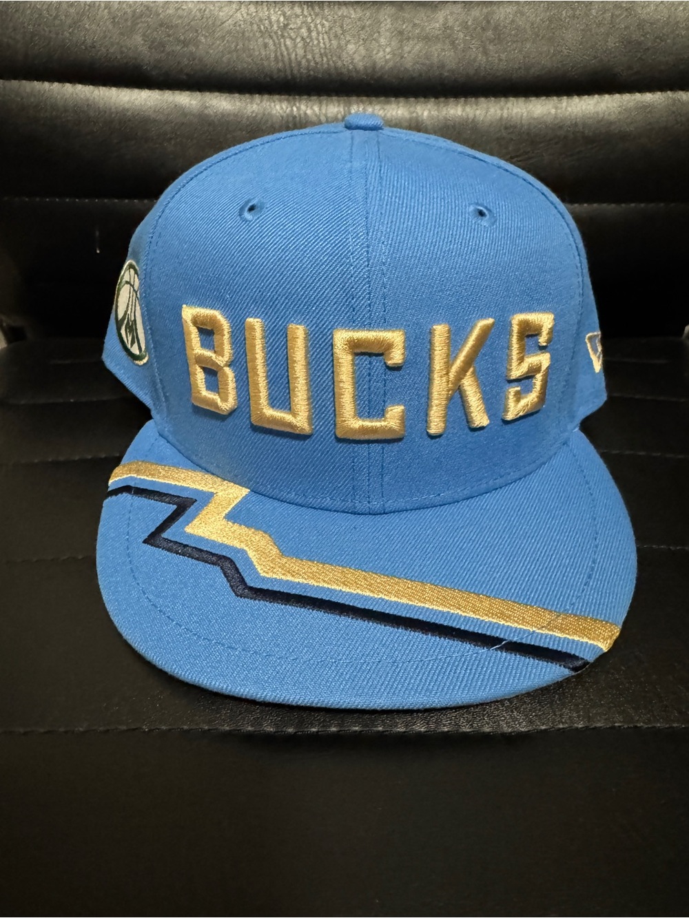 BUCKS Embroidered Blue & Gold Snapback Hat